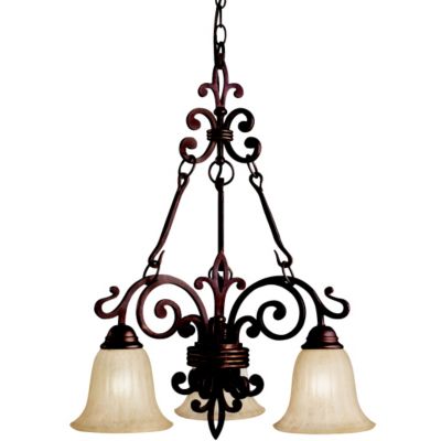 Wilton 3-Light Chandelier by Kichler - Starlight Lighting USA and Canada